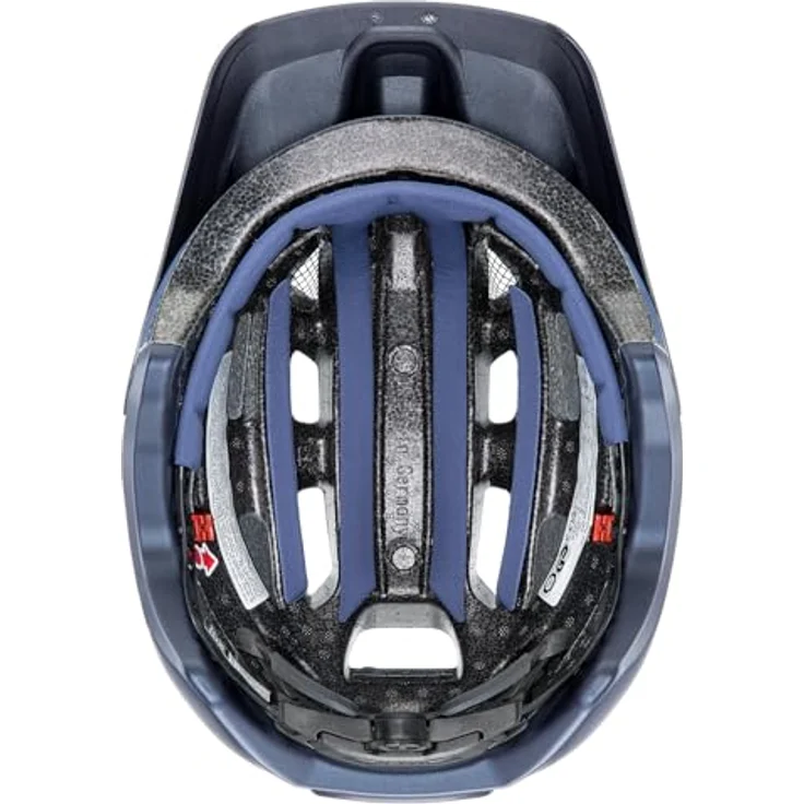 Uvex Finale 2.0, Fahrradhelm in tiefem Weltraum-Azurblau matt, verstellbar 52-57 cm, mit 20 Belüftungsöffnungen und integrierter Sonnenblende – Bild 3