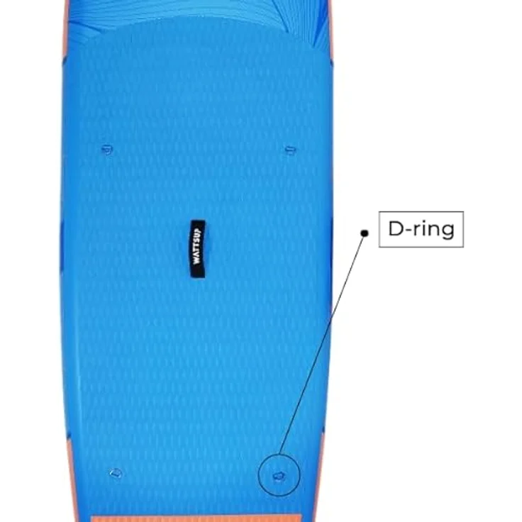 WattSUP Espadon 11.8 SUP Board Stand Up Paddle Surf-Board Paddel ISUP 355x86cm, Orange, Hellblau, 355x86x15 cm – Bild 8