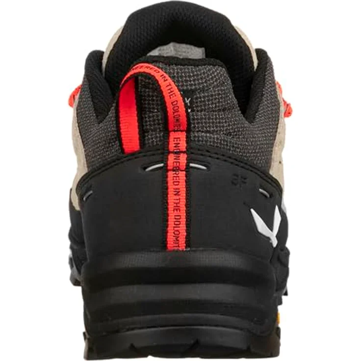 Salewa Alp Trainer 2, Damen Wanderschuh aus robustem Veloursleder mit Vibram Außensohle, beige/schwarz – Bild 3