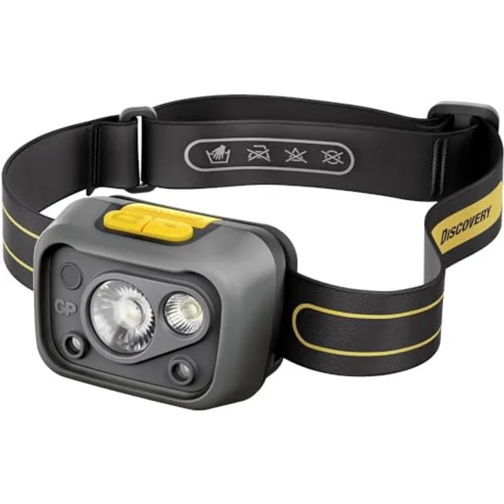 GP Stirnlampe CHW54, 375 Lumen, mit 3x AAA Batterien
