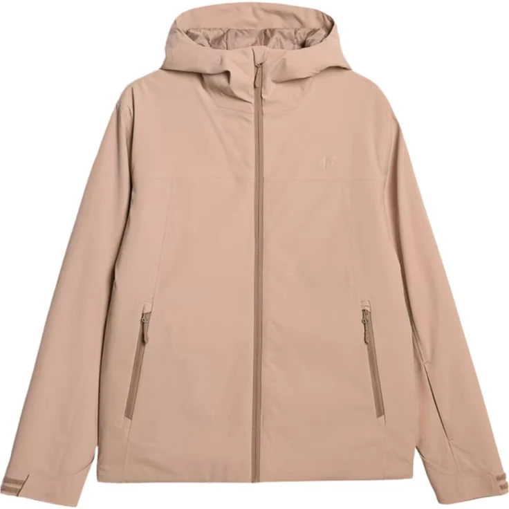 4F Skijacke K2611, Herren Skijacke mit NeoDry Membran, synthetischer Daunenfüllung, versiegelten Nähten, beige