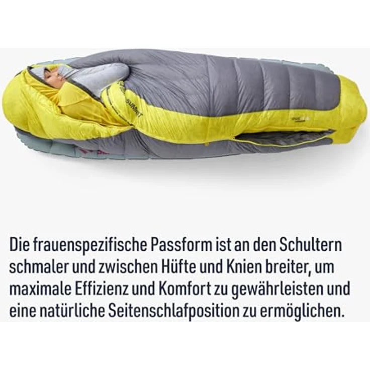 Sea To Summit Spark -1 °C, Daunenschlafsack für Frauen, 213 cm, leichte und komfortable Passform, PFC-freie DWR-Beschichtung – Bild 6