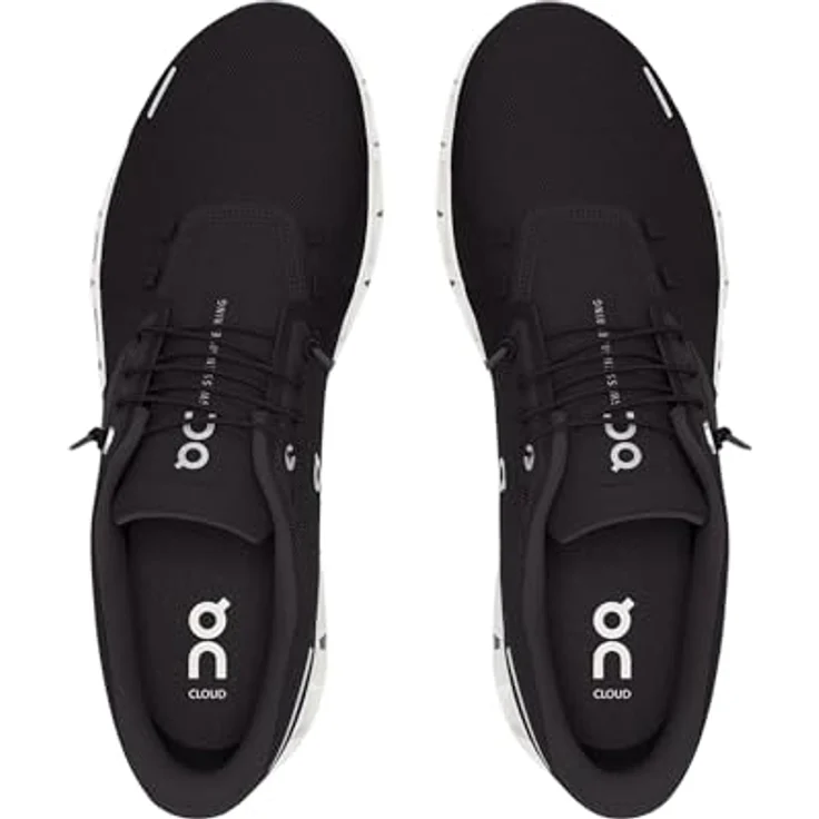 On Running Cloud 6, Herren Laufschuhe mit CloudTec®-Dämpfung und Speedboard®, Schwarz-Weiß, Größe 41 – Bild 2