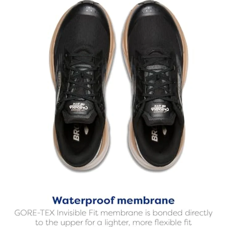 Brooks Cascadia 19 GTX, Trailschuhe Herren mit GORE-TEX, wasser- und winddicht, leicht, hervorragende Dämpfung, graues Mesh – Bild 4