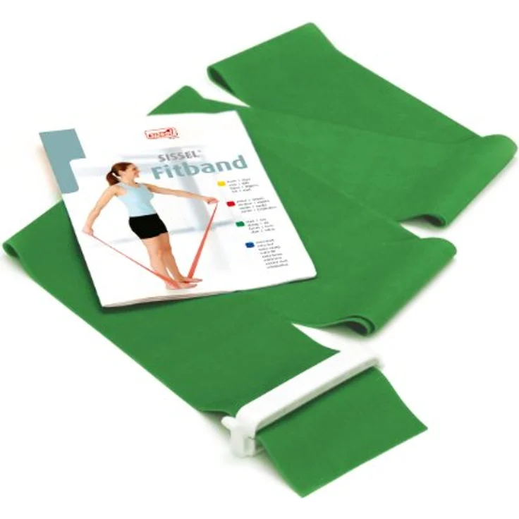 SISSEL Physiotherapie Band Fit, grünes Therapieband für Muskelaufbau und Ausdauertraining, geeignet für Krafttraining – Bild 1