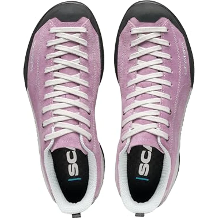 Scarpa Mojito orchid rose, Wanderschuh aus Nubukleder in Größe 41, Schnürer mit Gummi-Laufsohle – Bild 5