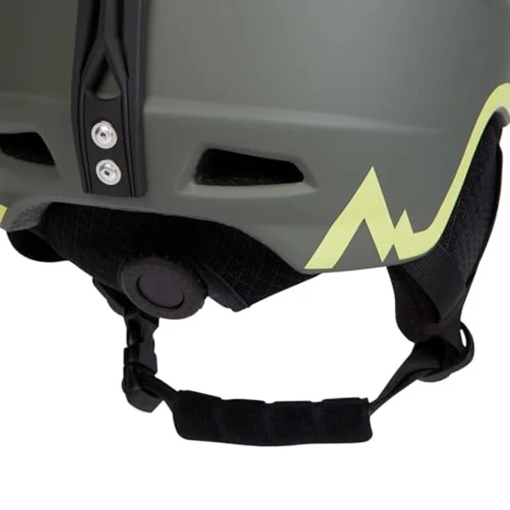 McKinley Kinder Pulse Hs-016 Skihelm, Olive/Green Lime, M mit INMOLD-Konstruktion, passiver Belüftung und abnehmbaren Ohrpolstern – Bild 3