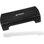 MATCHU Steppbrett Höhenverstellbar für Fitness, 9 und 14 CM, 200 KG Belastbarkeit, Anti-Rutsch-Oberfläche, Kunststoff, Schwarz