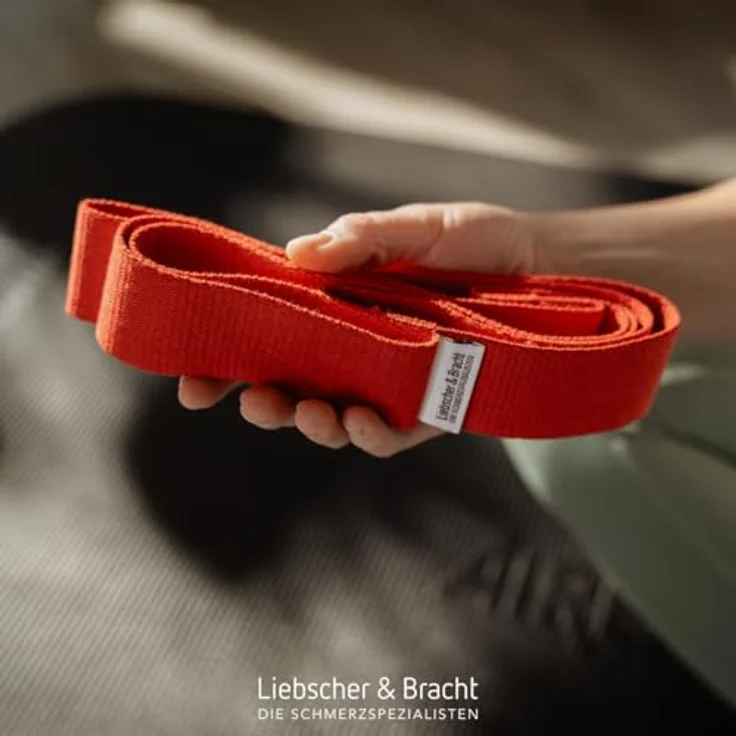 Liebscher & Bracht Original Schlaufe, rote Übungsschlaufe aus 100% Baumwolle zur Engpassdehnung, inkl. App mit Anwendungsvideos – Bild 8