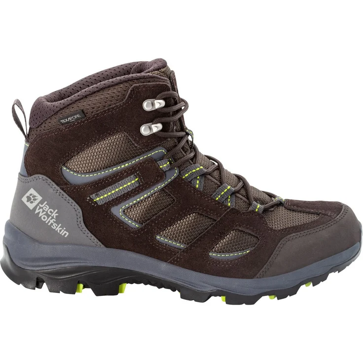 Jack Wolfskin VOJO 3 TEXAPORE MID M, Wasserdichter Wanderschuh mit hochgezogenem Schaft und profiliertem Gummi-Solet, schwarz – Bild 1
