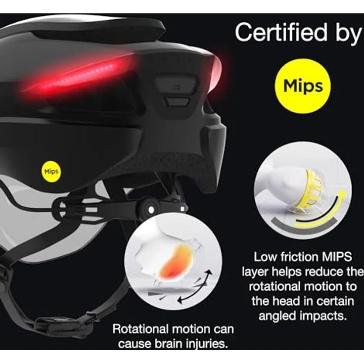 Lumen Labs Ultra E-Bike Mips Helm, Halbschalenhelm für Mountainbiking, Onyx black, 54-61 cm, mit integrierter Beleuchtung und Blinkern – Bild 5