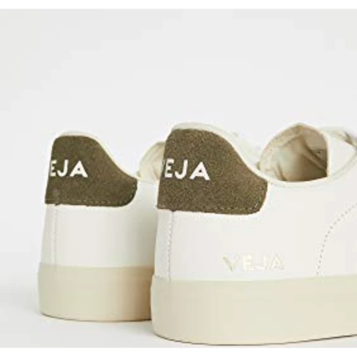 Veja Campo Herren Schnürung, Chromefree Leder Turnschuhe aus glattem Rindsleder, Weiß – UK 10 / EU 44 / US 11 – Bild 5