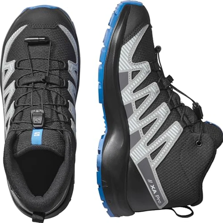 Salomon XA PRO V8 MID WP J, Wasserdichter Wanderschuh mit hohem Schaft und profilierten Gummi-Sohlen – Bild 5