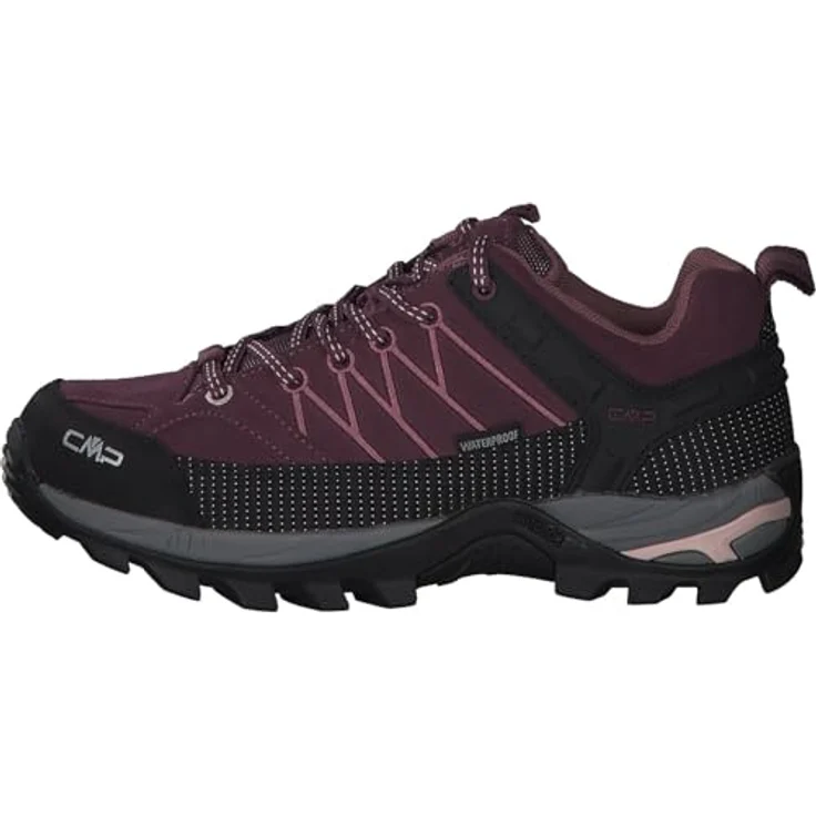 CMP Campagnolo Damen Wanderschuhe, Trekkinghalbschuhe mit Waterproof-Technologie, Größe 38, Rot – Bild 2