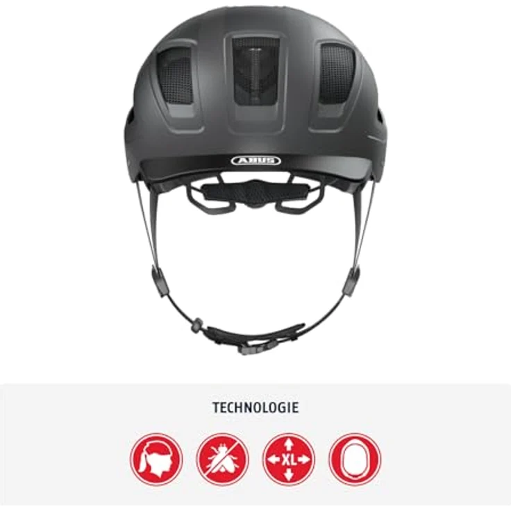 Abus Helm Hyban 2. 0 - Titan 52 - 58 cm – Bild 3