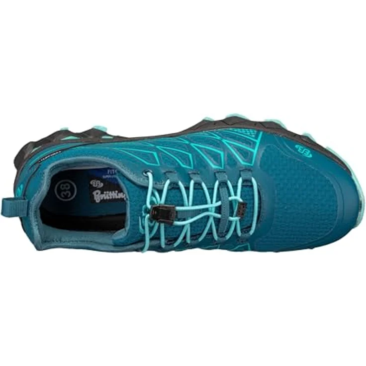 Brütting Mission, Damen Wanderschuhe mit wasserdichter Comfortex-Klimamembrane, Schnellschnürsystem, profilierte CME-Laufsohle, Größe 36, Türkis – Bild 5