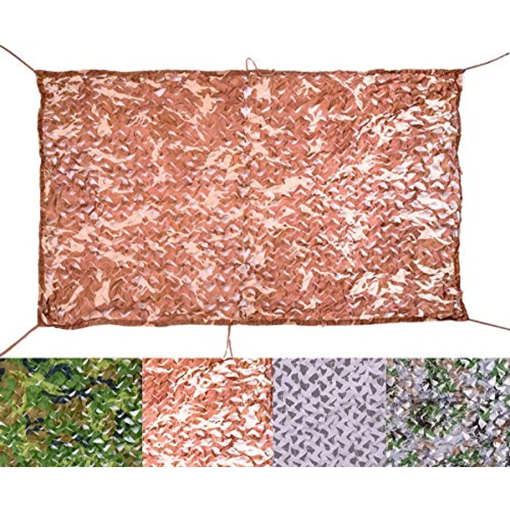 Velity Tarnnetz, Army Tarnnetz Camouflage für Garten und Camping, Desert 2 x 3 m, leicht und vielseitig einsetzbar – Bild 4