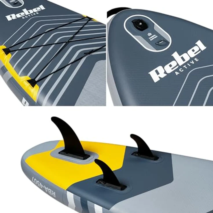 Rebel Stand Up Paddle, SUP Board mit stabiler Bauweise, blau – Bild 10