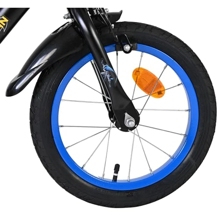 Batman Volare 14-Zoll-Kinderfahrrad, robust mit abnehmbaren Stützrädern und verstellbarem Sattel – Bild 10