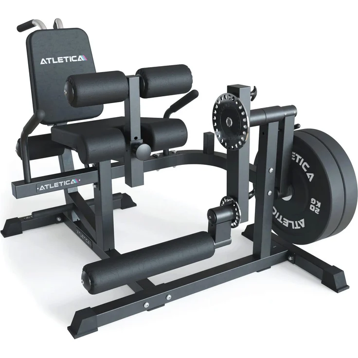 ATLETICA Kraftstation ATLETICA Fullbody Multitrainer Beinstrecker, Leg Curl, vielseitiges Trainingsgerät mit schneller Umbaufunktion, für Hantelscheiben mit 50 mm Durchmesser – Bild 1