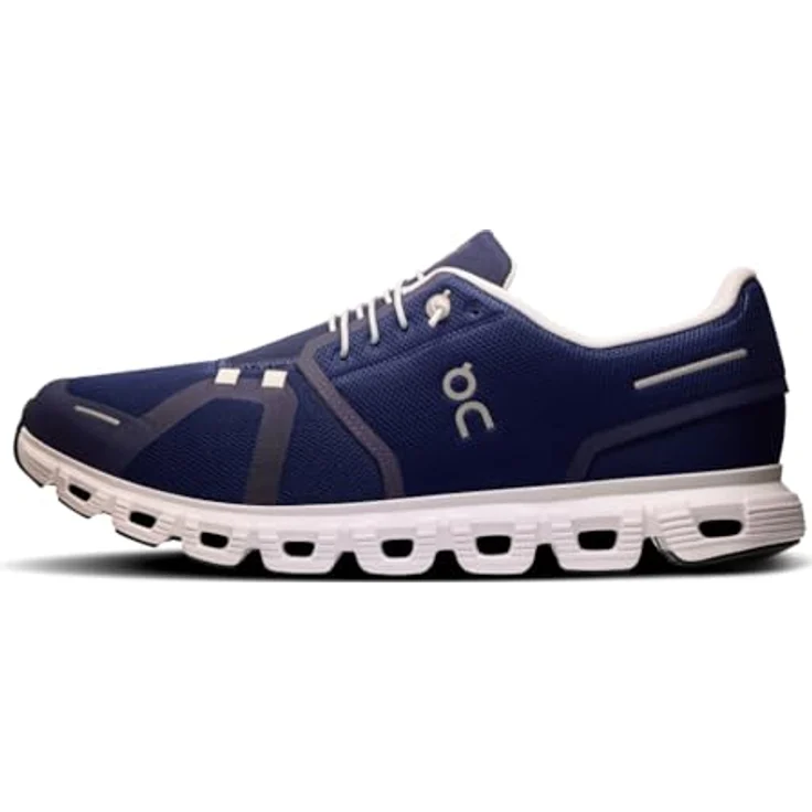 ON Running Cloud 6, Herren Sneakers Schuhe in Midnight-White, Größe EU 44 / US 10, Synthetik-Obermaterial, Schnürung – Bild 2