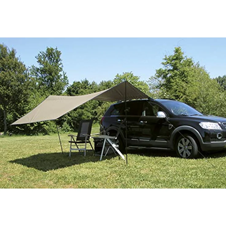 Eurotrail Tarp-Zelt, Sonnensegel aus Polyester inkl. Aufstellstangen, 2.75 kg – Bild 2