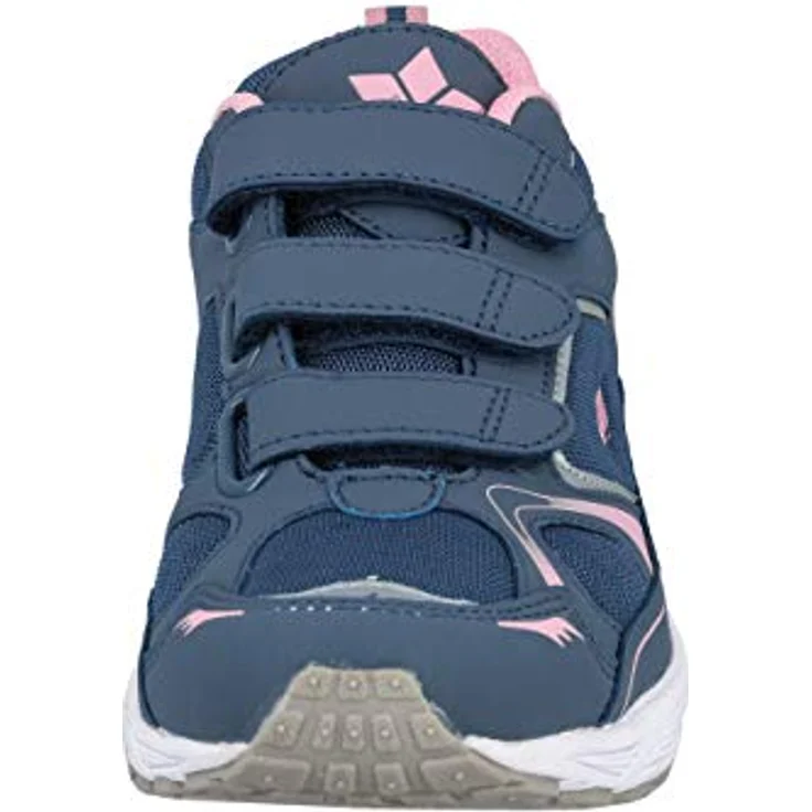 Lico Silas V, Damen Laufschuhe mit atmungsaktivem Nylon-Obermaterial, drei Klettverschlüssen, auswechselbarem Fußbett, grau – Bild 3