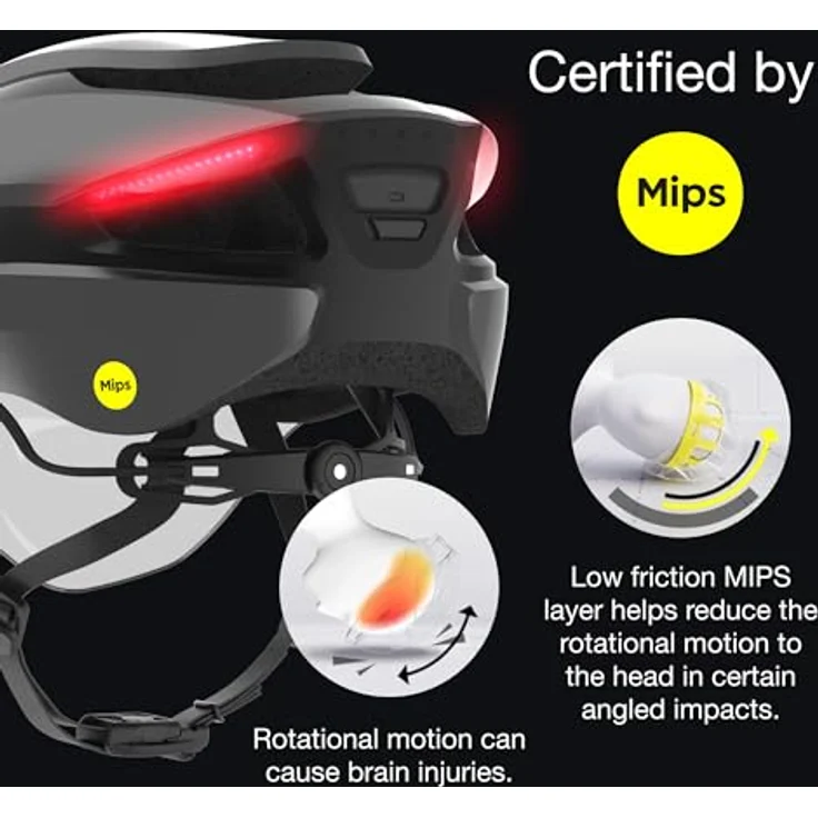 Lumos Ultra E-Bike Helm MIPS, sicherer Velohelm mit integrierten Blinklichtern, 54 - 61 cm, USB-C-Ladung, 10+ Stunden Akku – Bild 5