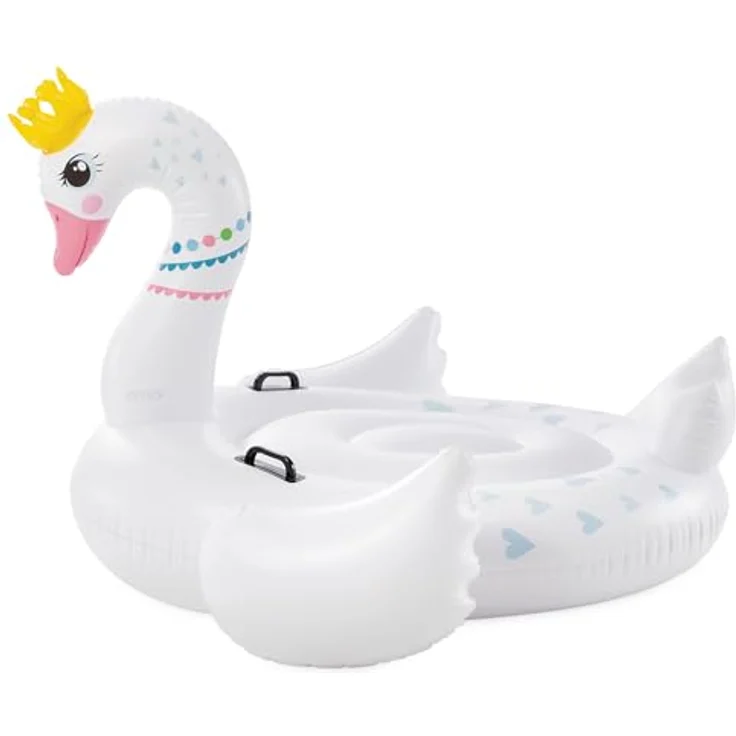 Intex Majestic Swan Ride-On, Luftmatratze im Schwan-Design, 142 x 137 x 99 cm, für Kinder ab 3 Jahren, max. 40 kg – Bild 5