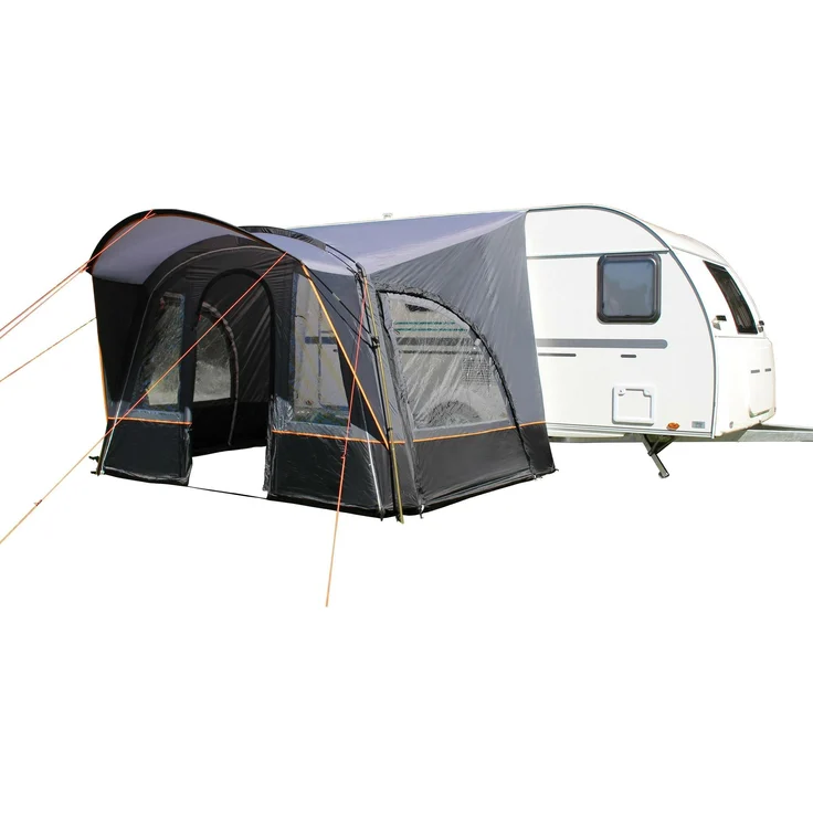Eurotrail Siena, Leichtgewicht-Vorzelt für Wohnwagen, 9.95 kg, für 1 Person, inkl. herausnehmbarer Vorder- und Seitenwände, Anschlusshöhe 240-255 cm