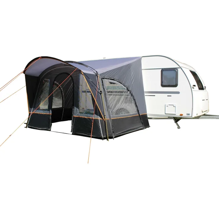 Eurotrail Siena, Leichtgewicht-Vorzelt für Wohnwagen, 9.95 kg, für 1 Person, inkl. herausnehmbarer Vorder- und Seitenwände, Anschlusshöhe 240-255 cm