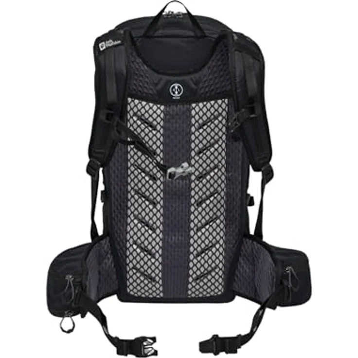 Jack Wolfskin CYROX SHAPE 25 S-L, Wanderrucksack mit AEROSHAPE PRO Tragesystem, schwarz – Bild 2