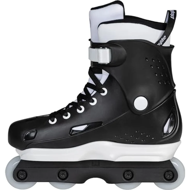 Powerslide Playlife Aggressive Skates, effiziente Rollschuhe mit Fluid V Rahmen und 58 mm Rädern, Weiss – Bild 4