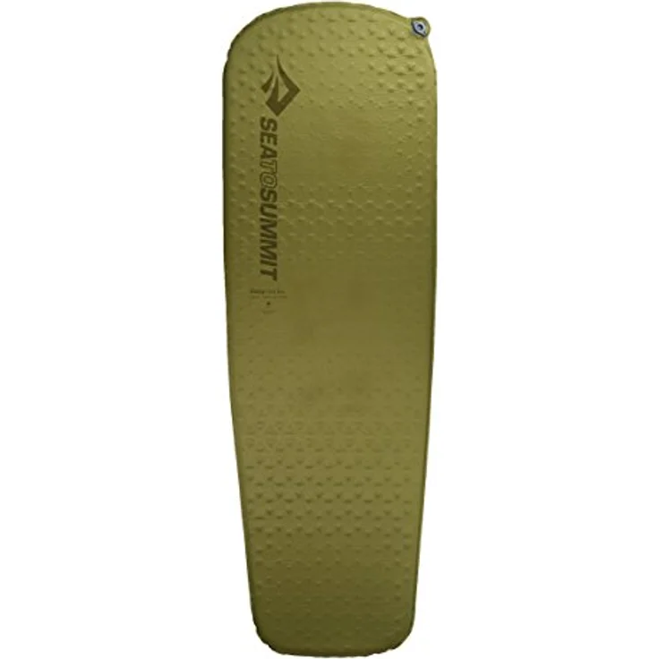 Sea to Summit Colchoneta autohinchable CAMP L oliva, Grün mit robustem 75D Polyester – Bild 1