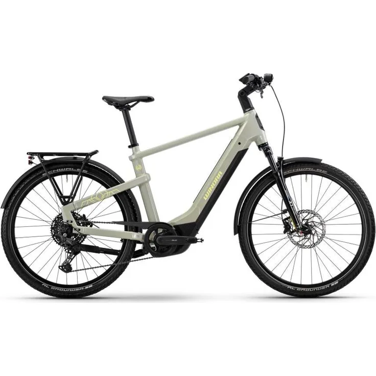 Winora Yakun X10 HIGH E-Bike, 800 Wh Akku, Bosch Performance CX Motor, ivory green, XL
