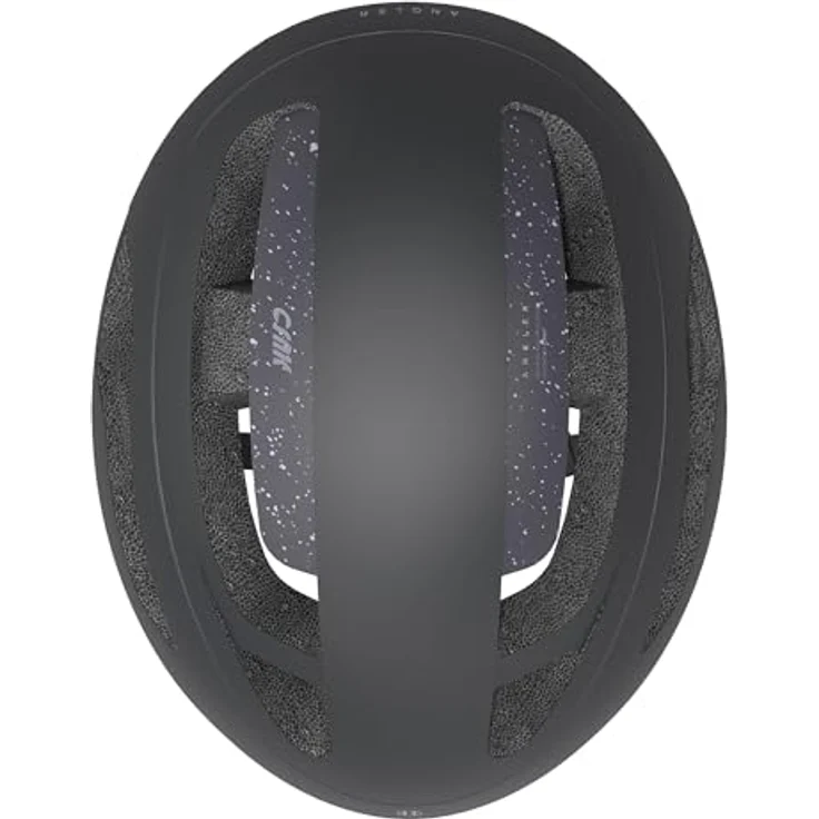 CRNK Angler Fahrradhelm, ultraleichter Rennrad & E-Bike Helm, aerodynamisch, stoßabsorbierend, belüftet, mit Magnetverschluss & Memory-Foam-Polster, schwarz, Größe L – Bild 2