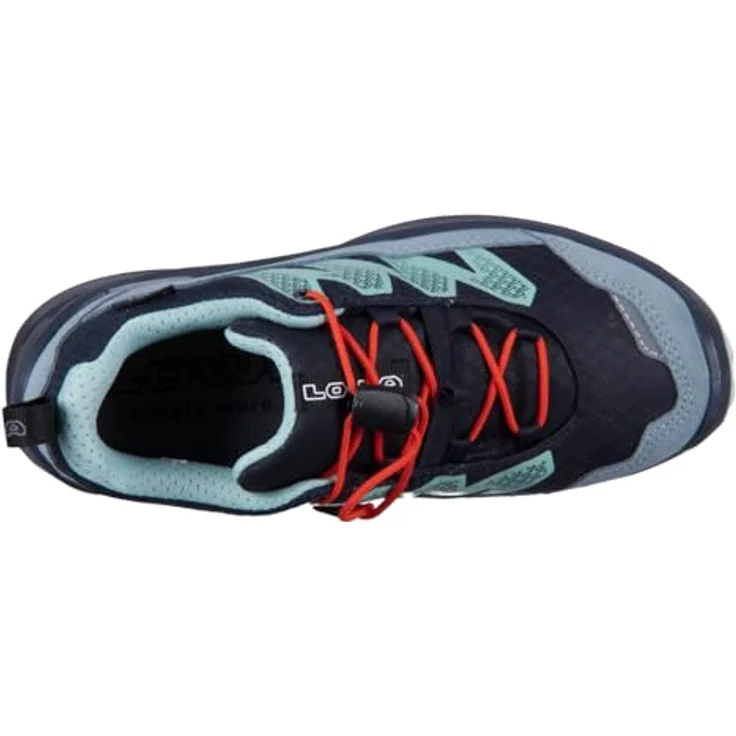 Lowa Maddox Pro Low GTX Junior, wasserdichter Wanderschuh aus Textil und Veloursleder, navyblau/rauchblau – Bild 4