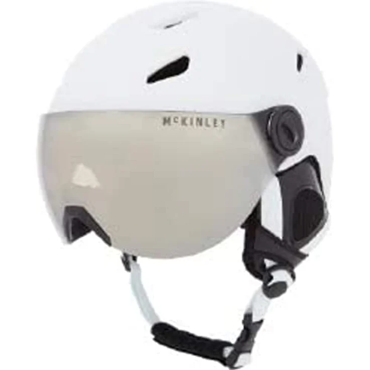 McKinley Herren Pulse S2 HS-016 Skihelm, Inmold-Konstruktion mit verspiegelter Scheibe, weiß, Größe S – Bild 1