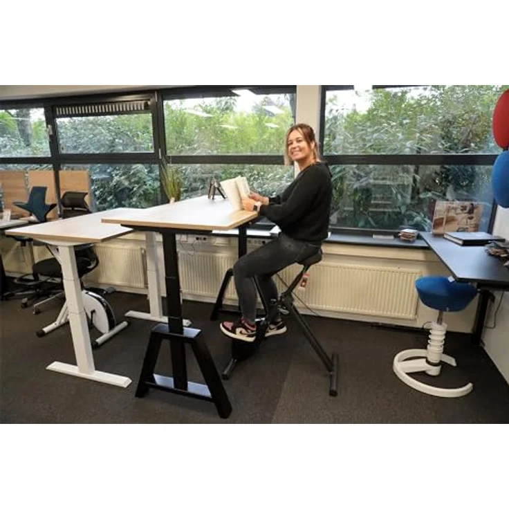 Deskbike Premium Tischfahrrad Schwarz 107cm - Max. Einstellbare Höhe - Heimtrainer für Büro und Zuhause – Bild 3