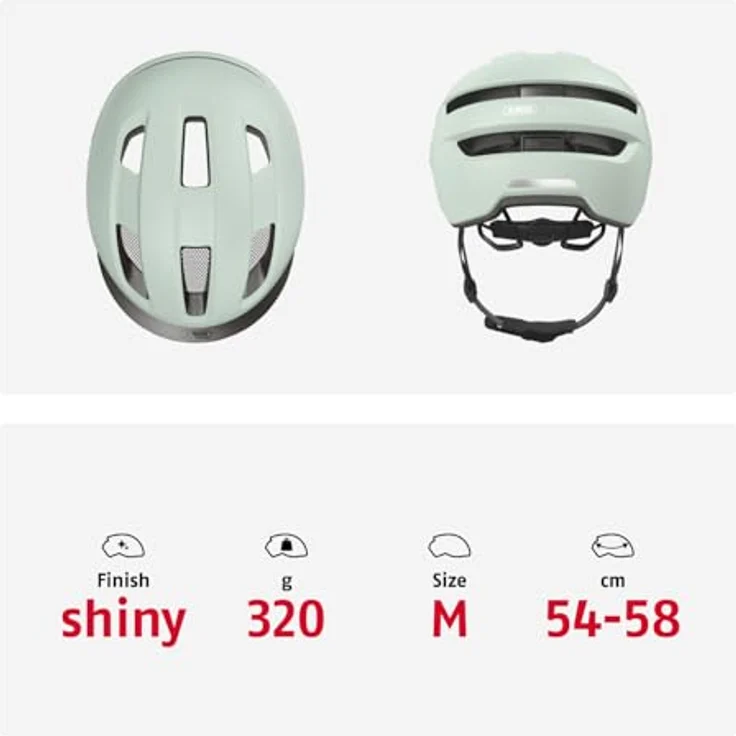 Abus PURL-Y, Velohelm (54 - 58 cm), NTA klassifiziert, stossabsorbierendes Innenmaterial, verstellbar, urbanes Design – Bild 5