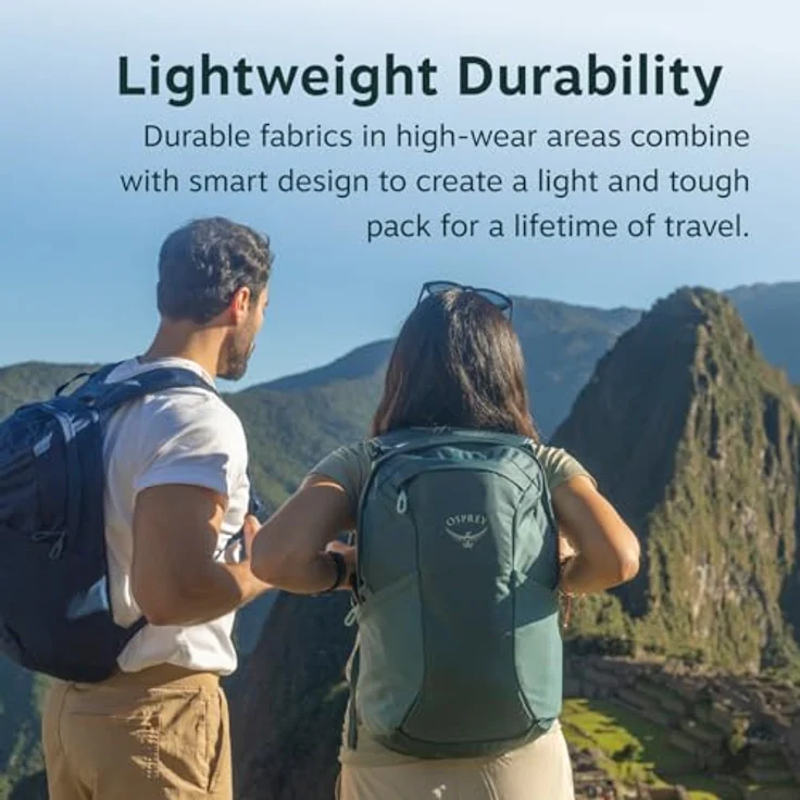 Osprey Farpoint Fairview Travel Daypack, leichter und strapazierfähiger Wanderrucksack in Graphitlila mit modularer Befestigung für Farpoint/Fairview Kollektion – Bild 3