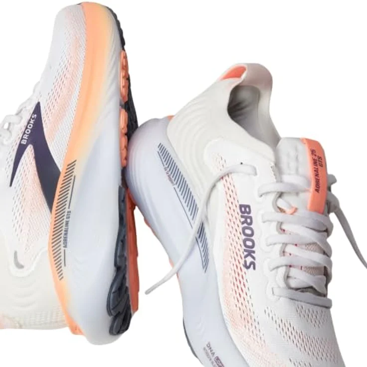 Brooks Adrenaline GTS 25, Laufschuhe für Damen mit atmungsaktivem Obermaterial, Weiß – Bild 6