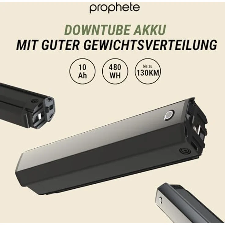 Prophete DICE 2.0 E-MTB 29" – Enovation Hinterradmotor 48V, 250W, 46Nm, Shimano Alivio 9-Gang Kettenschaltung, 130 km Reichweite, Sandbeige – Bild 3