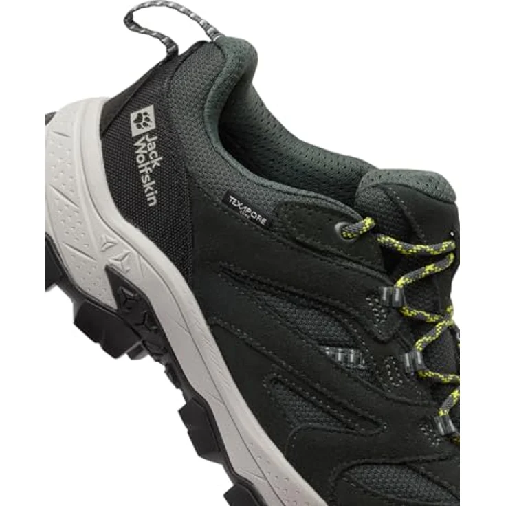 Jack Wolfskin VOJO TOUR TEXAPORE LOW M, Wanderschuh mit wasserdichter TEXAPORE CORE Membran, griffiger Gummi-Außensohle und langlebigem Leder-Textil-Obermaterial – Bild 5