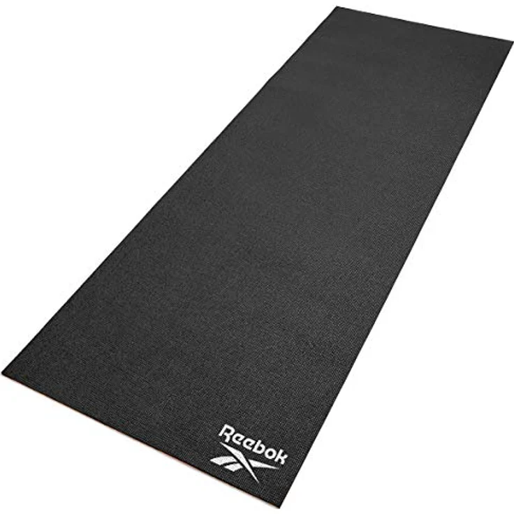 Reebok Wendbare Yoga-Matte - 6mm, rutschfest und aufrollbar mit integriertem Trageriemen – Bild 2