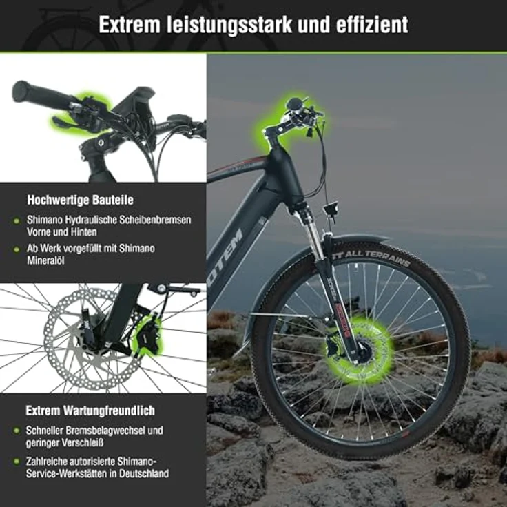 SachsenRAD E-SUV Totem Mythos Trekking E-Bike, 46cm Rahmenhöhe, 80Nm Mittelmotor, 720Wh Akku, 9 Gänge, geeignet für Stadt & Gelände – Bild 5