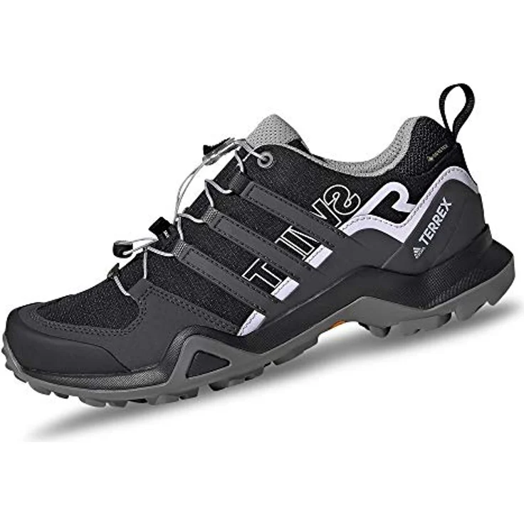 adidas TERREX SWIFT R2 GORE-TEX, Wasserdichter Wanderschuh mit optimalem Grip und Speed-Lacing System, schwarz – Bild 1