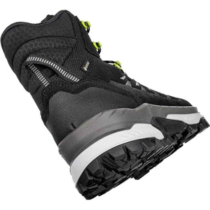 LOWA RANDIR GTX MID, wasserdichte Wanderschuhe für mittelbreite Füße, schwarz/grau, Größe 44 – Bild 2
