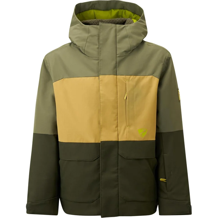Ziener Kinder ALIM-Z Ski-Jacke, warm, atmungsaktiv, wasserdicht, mit reflektierenden Designelementen, blau