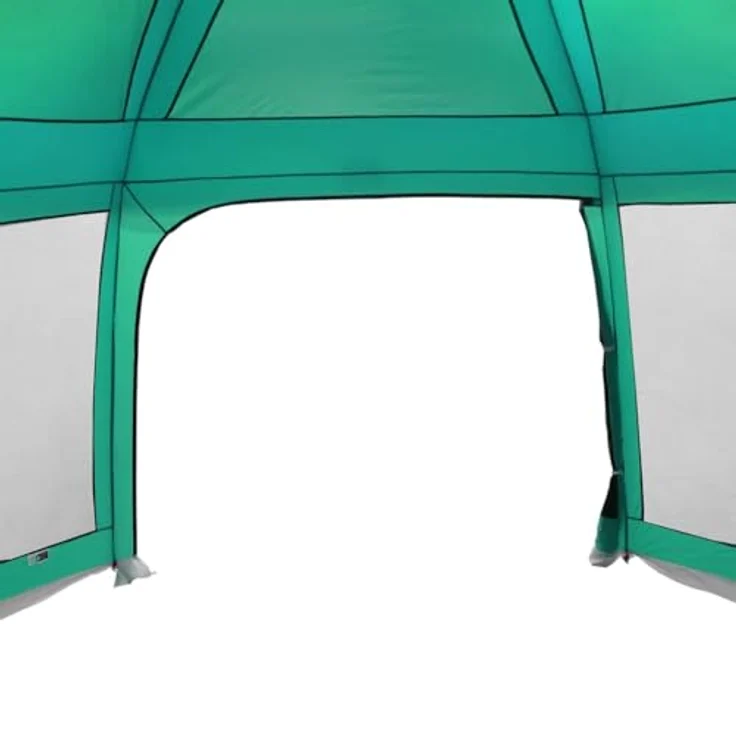 vidaXL Matai Zelt, wasserdichtes Polyester mit PU-Beschichtung, multifunktional, leicht und tragbar, mit abnehmbarem Überzelt und Netzwänden für Belüftung, grau – Bild 9